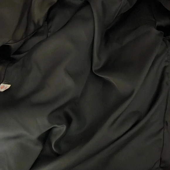 Lilli Ann Faux Fur vintage Black Bomber Jacket Sz medium Made In USA - Picture 6 of 8